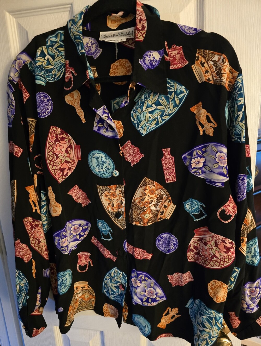 Diane Von Furstenberg 100% Silk Blouse